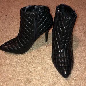 Never worn—Anne Michelle Quilted Ankle Boots